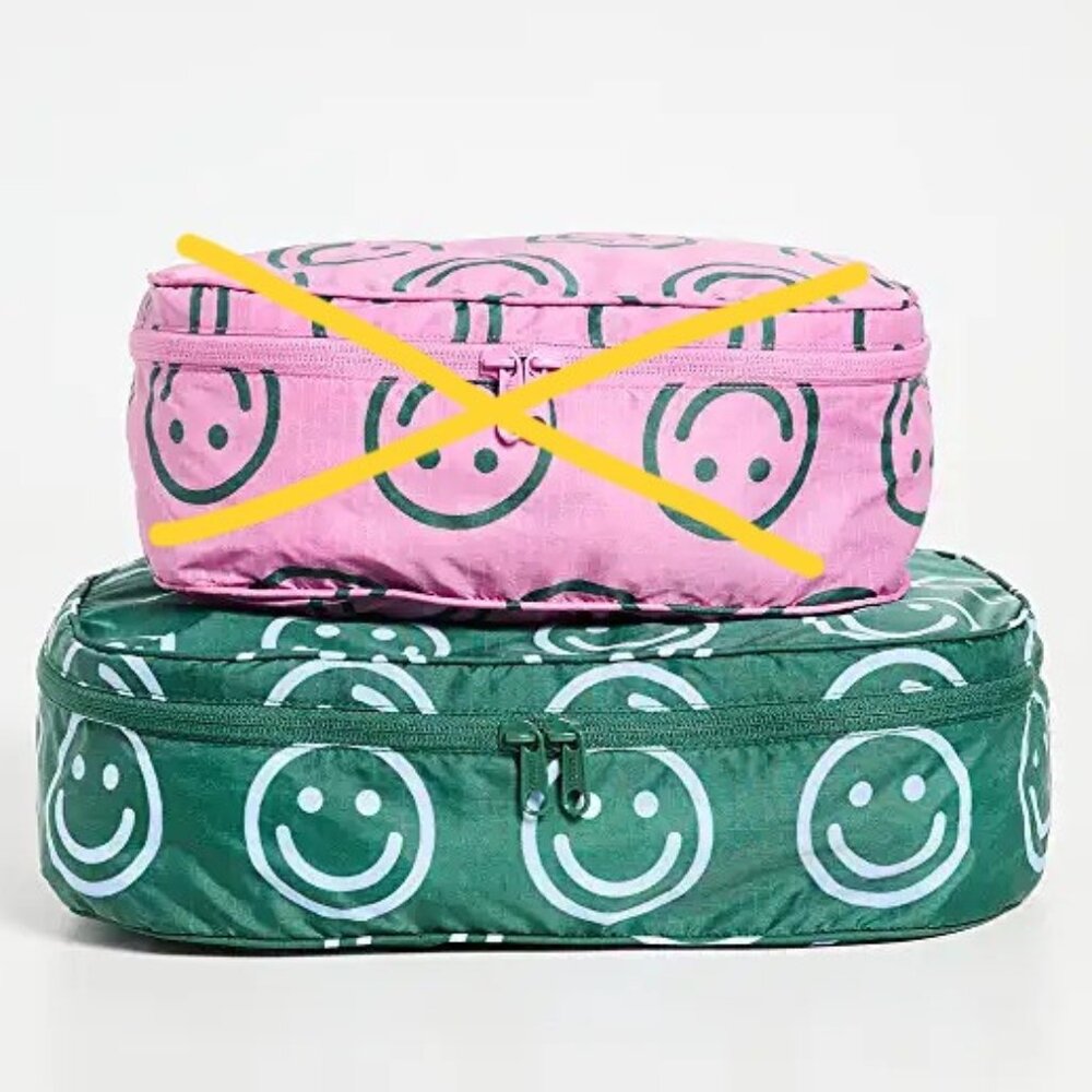 NWOT Baggu Packing Cube Large - Forest Happy